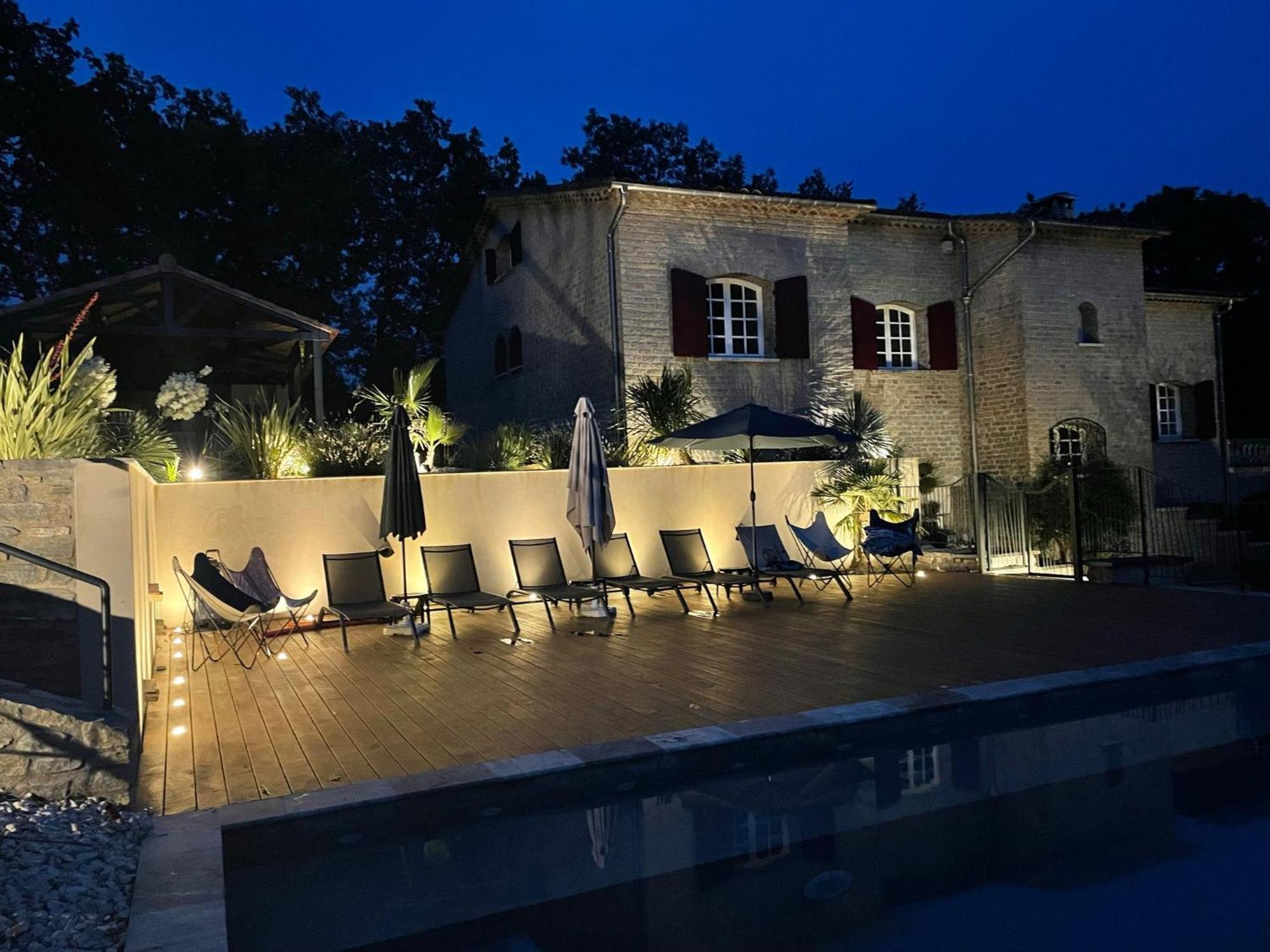 "Les Hauts Du Marquet" - Meuble De Tourisme 5 Etoiles - Gite De Groupe 15 Personnes En Cevennes - Piscine A Debordement - Balneo - Sauna - Nature Saint Jean du Pin Eksteriør bilde