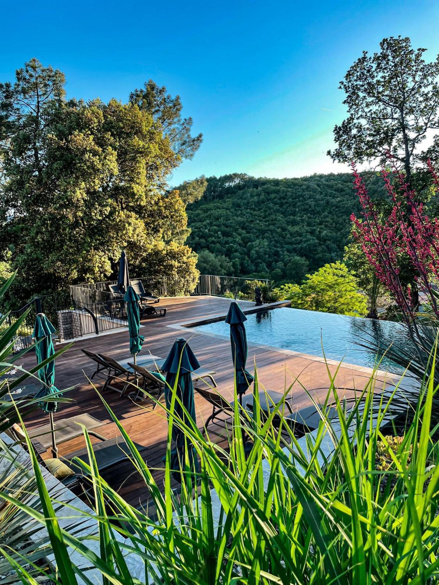 "Les Hauts Du Marquet" - Meuble De Tourisme 5 Etoiles - Gite De Groupe 15 Personnes En Cevennes - Piscine A Debordement - Balneo - Sauna - Nature Saint Jean du Pin Eksteriør bilde