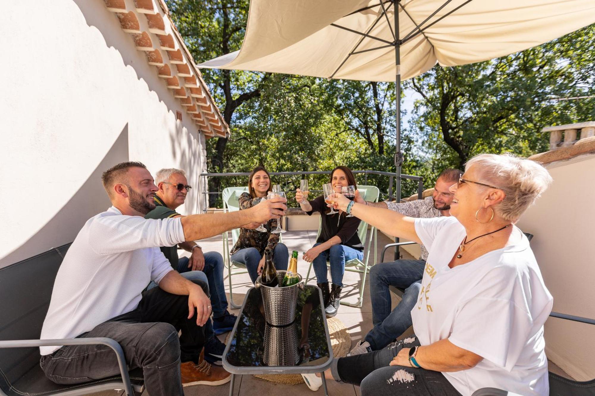 "Les Hauts Du Marquet" - Meuble De Tourisme 5 Etoiles - Gite De Groupe 15 Personnes En Cevennes - Piscine A Debordement - Balneo - Sauna - Nature Saint Jean du Pin Eksteriør bilde