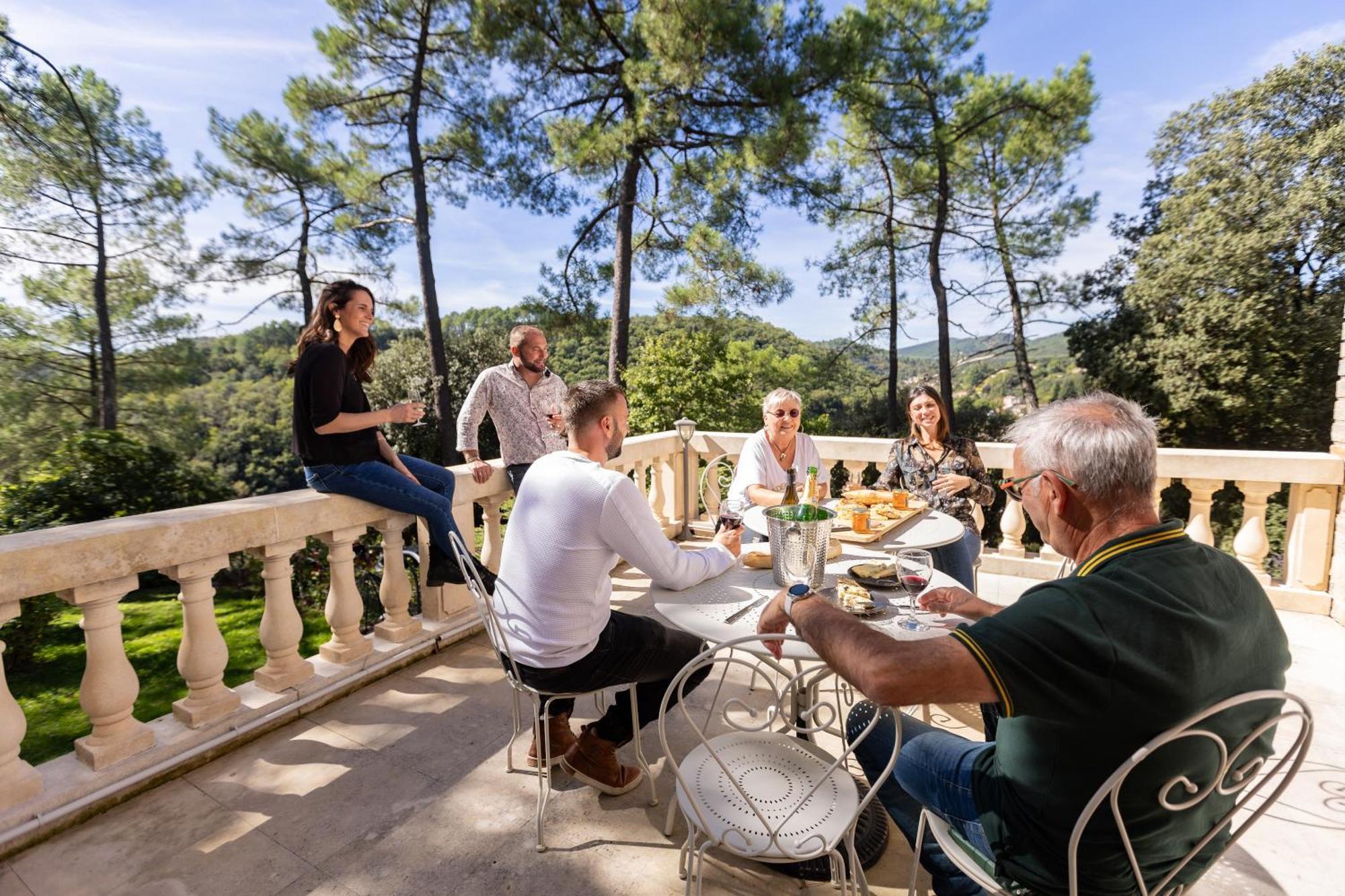 "Les Hauts Du Marquet" - Meuble De Tourisme 5 Etoiles - Gite De Groupe 15 Personnes En Cevennes - Piscine A Debordement - Balneo - Sauna - Nature Saint Jean du Pin Eksteriør bilde