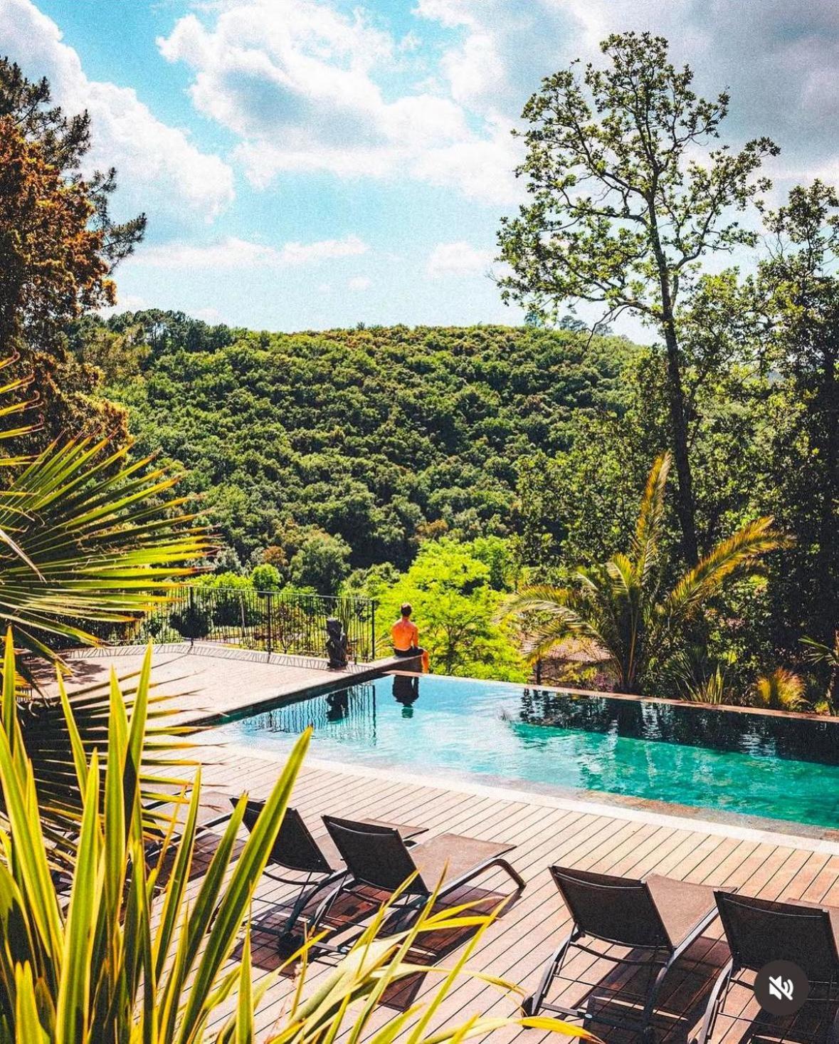 "Les Hauts Du Marquet" - Meuble De Tourisme 5 Etoiles - Gite De Groupe 15 Personnes En Cevennes - Piscine A Debordement - Balneo - Sauna - Nature Saint Jean du Pin Eksteriør bilde